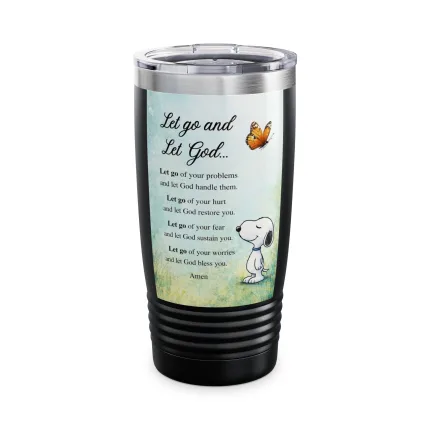 Let Go and Let God Tumbler — 20oz Inspirational Prayer Travel Mug