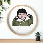 Wall Clock — Cute Playful Memoji Face Decorative Clock for Kids’ Room & Dorm - Image 6