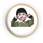 Wall Clock — Cute Playful Memoji Face Decorative Clock for Kids’ Room & Dorm - Image 4
