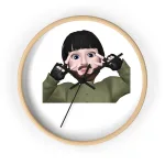 Wall Clock — Cute Playful Memoji Face Decorative Clock for Kids’ Room & Dorm